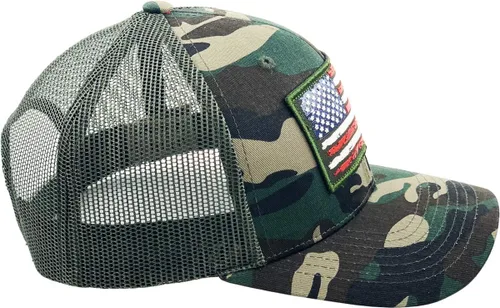 Vista 198 de KBETHOS Tactical Operator Collection USA Fishing Mesh Ballcap Flag Patch America Outdoors Trucker Baseball Cap