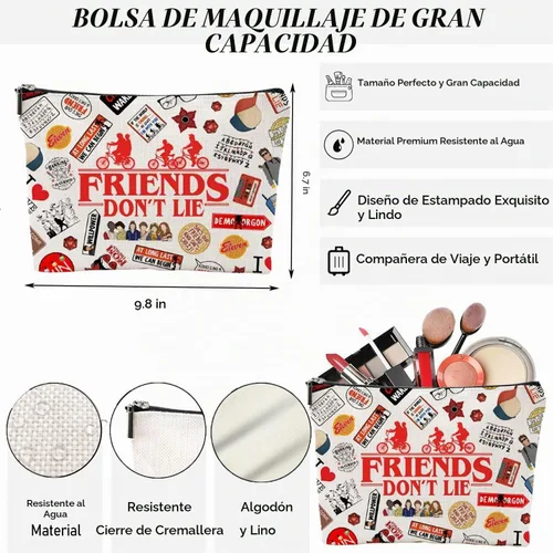 Vista 4 de Bolsa de maquillaje mixta, Colorido, Los amigos no mienten