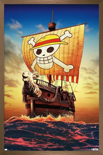 Vista 15 de Trends International Netflix One Piece - Póster de pared de una hoja, 14.72 x 22.37 pulgadas, versión enmarcada de caoba
