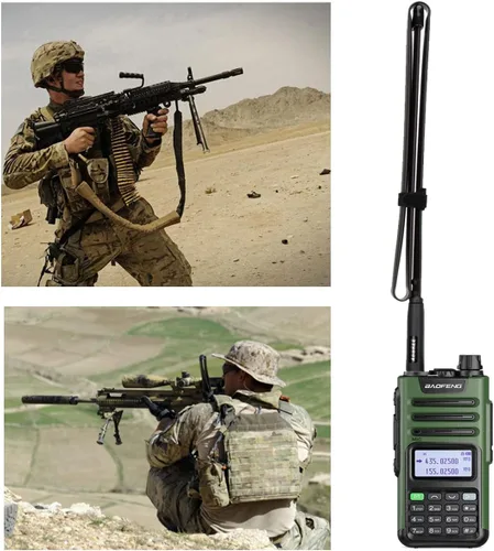 Vista 9 de ABBREE Antena de radio GMRS 42.5 pulgadas (462-467MHz) SMA hembra CS antena táctica para Baofeng UV-5R AR-152 UV-82 BF-888S y GM-15 Pro GMRS GM-5RH