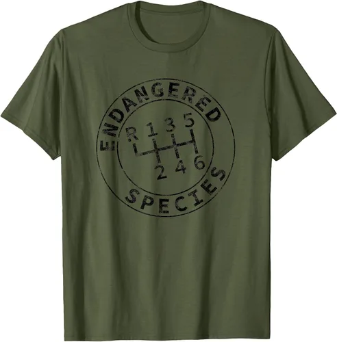 Vista 40 de Endangered Species Stick Shift Manual Transmission Drivers T-Shirt Baby Blue