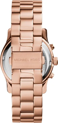 Vista 3 de Michael Kors Reloj MK5128 - Pulsera de acero inoxidable chapada en oro rosa para mujer PlateadoAcero Relojes de vestir