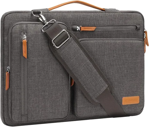 Vista 23 de MOSISO 360 Bolsa de hombro protectora para laptop de 13.3 pulgadas, 13-13.3 pulgadas Azul (Air Blue)