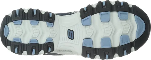 Vista 4 de Skechers D'Lites-Life Saver - Tenis de espuma viscoelástica con cordones para mujer