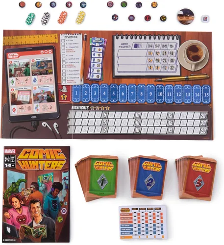 Vista 9 de Spin Master Games, Marvel Comic Hunters, juego de cartas de estrategia de coleccionismo de cómics para fanáticos de Marvel Rivals y películas