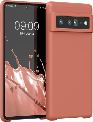 Vista 284 de kwmobile Funda Compatible con Google Pixel 6 Pro - Funda de Teléfono de Silicona TPU con Acabado Suave - Azul Caribe