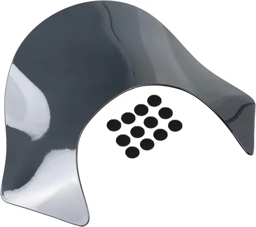 Vista 9 de Protector de parabrisas de carenado de labios negro compatible para Harley Dyna Sportster Softail