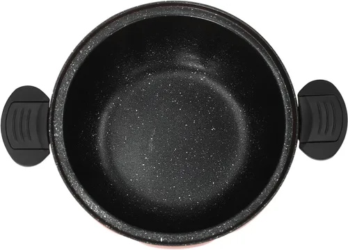 Vista 4 de Olla a micro presión de calabaza de 8 L, olla de cocción a micro presión con tapa transparente, olla antiadherente para cocinas caseras, escuelas