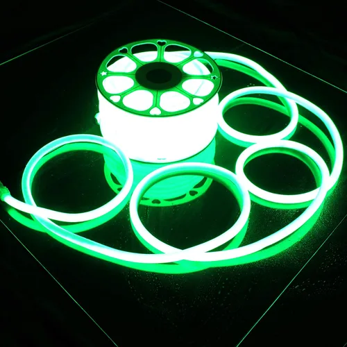 Vista 12 de Russell Decor Cuerda de luces LED de neón flexible (blanco cálido, 100 pies) For Christmas Weeding party Flexible and Waterproof
