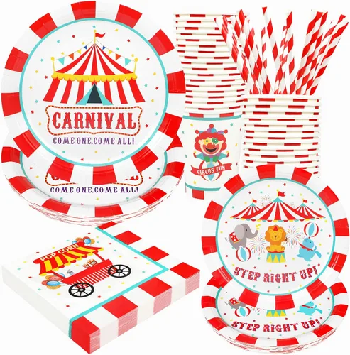 Vista 7 de Decoraciones para la fiesta del té de Alicia - Platos de papel para baby shower, servilletas, tazas y pajitas para 24 invitados, juego de vajilla