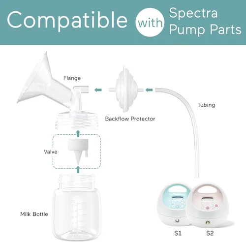 Vista 3 de Paruu Piezas de bomba compatibles con Spectra S1/S2/9 Plus, no accesorios originales, los reemplazos incluyen válvula, 6 piezas
