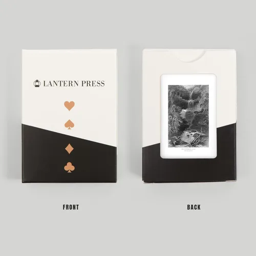 Vista 8 de Lantern Press Catskill Mountains, Nueva York, vista de Kaaterskill Falls from The Bottom