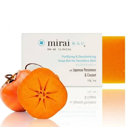 Vista 12 de Mirai Clinical - Barra de jabón de caqui con aroma a lavanda, jabón japonés de caqui para personas mayores, hecha con extracto de té verde, barra