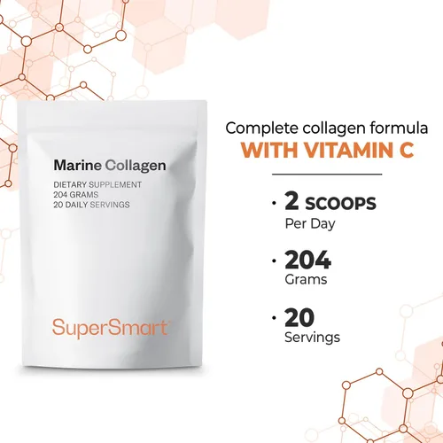 Vista 6 de Supersmart Polvo de colágeno marino (patentado y de alta absoprción) – Naticol Marine Collagen Peptides Powder – Suplemento de colágeno hidrolizado