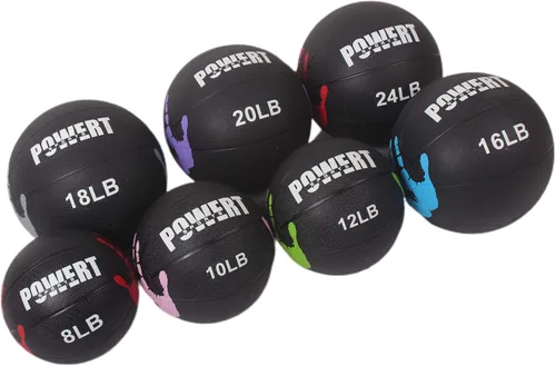 Vista 3 de POWERT Pelota medicinal con peso para entrenamiento HIIT, ejercicio cardiovascular y terapia física