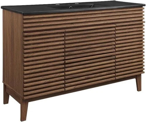 Vista 63 de Modway Render 23.5" tocador de baño en nogal (lavabo no incluido)