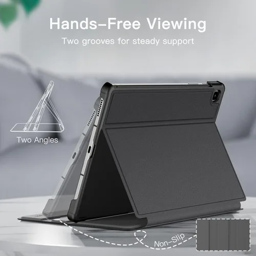 Vista 3 de JETech Funda para Samsung Galaxy Tab S6 Lite de 10.4 pulgadas 2024/2022/2020 con soporte para S Pen y funda protectora para tableta, visión Negro