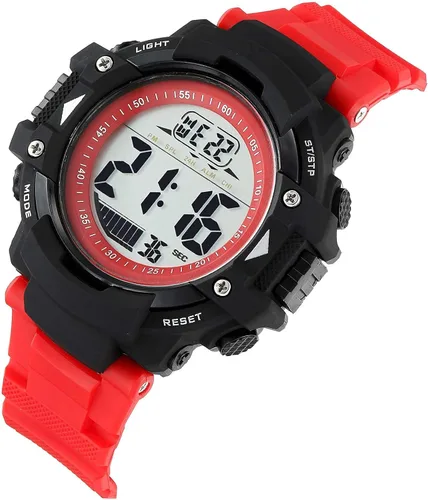 Vista 8 de JONFRED Reloj deportivo digital para hombre, esfera grande, impermeable, con cronómetro, alarma, LED luminoso
