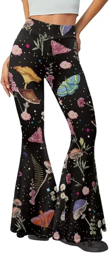 Vista 2 de Ystardream Pantalones de yoga acampanados para mujer, casuales, para uso diario, tallas S-2XL