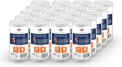 Vista 9 de Aquaboon Filtro de agua para heridas de cuerda de 1 micrón, repuesto de 10 x 4.5 pulgadas, cartucho de filtro de agua para toda la casa compatible