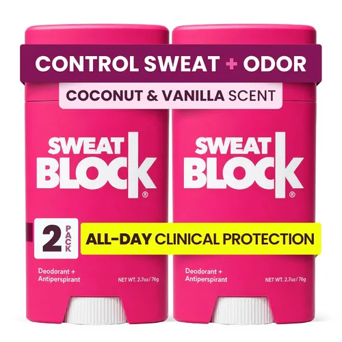 Vista 11 de SweatBlock Desodorante Antitranspirante para Mujeres y Hombres 48 Horas de Alta Protección contra el Sudor y el Olor Sin Irritación