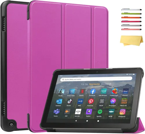 Vista 84 de Funda para Amazon Kindle Fire HD 8 y Fire HD 8 Plus (12ª/10ª generación, versión 2024/2022/2020) de 8 pulgadas, UUcovers con soporte triple