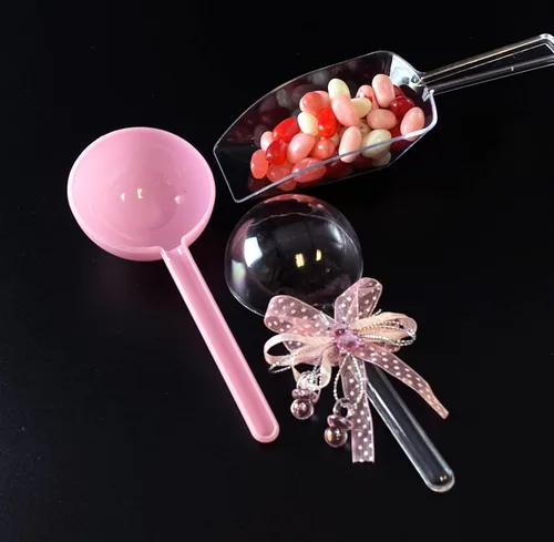 Vista 7 de 24 piezas rellenables de sonajero para bebé, color rosa con oso decorativo y cinta
