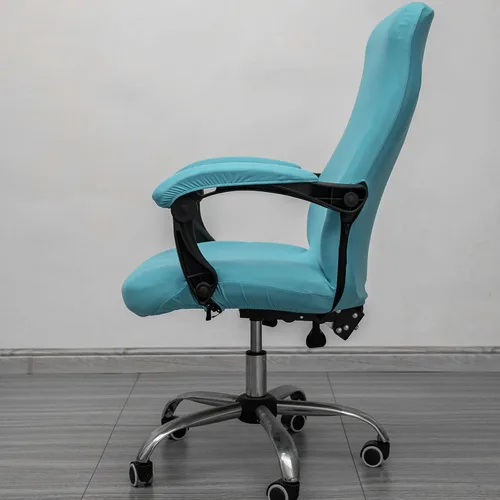 Vista 3 de Melaluxe Funda para silla de oficina con fundas para brazos - Funda elástica universal para silla de escritorio, fundas para silla de computadora