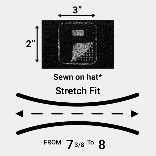 Vista 4 de Pull Patch XL/XXL Curved Bill Premium Flexfit Baseball Tactical Cap Negro