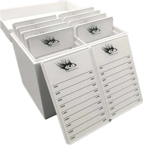 Vista 6 de May healthbeauty - Caja de almacenamiento de pestañas acrílicas de 10 capas, organizador de maquillaje, pestañas postizas, soporte para paletas