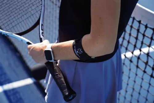 Vista 9 de Dr. Wolf - Codera de tenis - Correa de compresión ajustable para antebrazo para tendinitis, mouse y codo de computadora, alivio del dolor de codo
