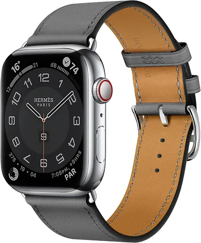 Vista 8 de LB1 - Correa de cuero para Apple Watch para mujeres y hombres, SE Ultra 2 de 1.575 in 1.732 in 1.811 in 1.654 in 1.772 in 1.614 in 1.496 in 1.929 in