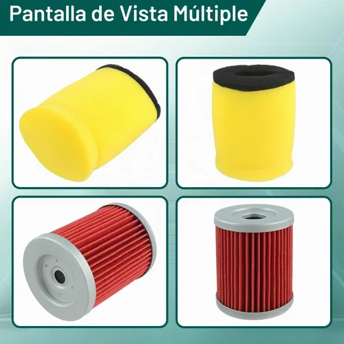 Vista 3 de AUTOKAY Filtro de aceite de aire para Suzuki 1987-2001 Quadrunner 250 2x4