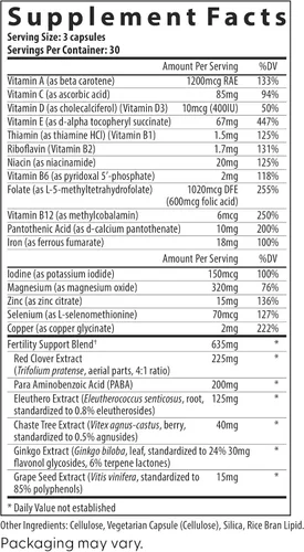 Vista 4 de Fairhaven Health FertilAid para mujeres Suplementos de fertilidad con vitaminas prenatales para mujeres Concepción para ella con Vitex y ácido