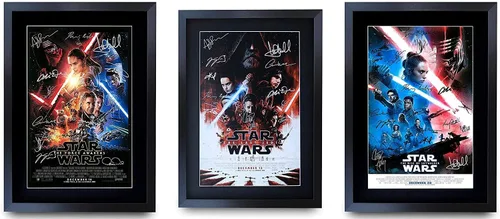 Vista 48 de HWC Trading Star Wars Episodio 1 La Amenaza Fantasma Regalos Presentación Impresa Autografiada Montaje para Fans de Recuerdos de Películas - 16" x