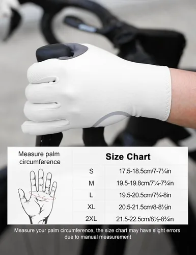 Vista 6 de INBIKE Guantes de ciclismo para hombre y mujer, forro polar fino, para pantalla táctil, guantes de bicicleta acolchados para correr, conducir