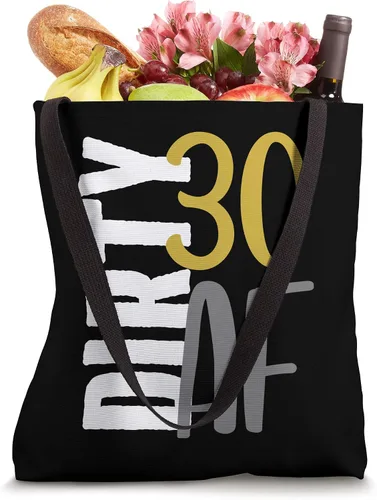 Vista 4 de Sucio Thirty AF divertido 30 cumpleaños Bolsa de regalo para 30 fiestas