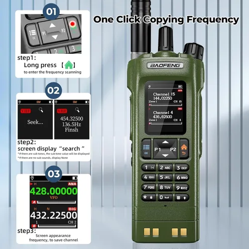 Vista 2 de BAOFENG DM32 DM-32UV DMR Radio Walkie Talkies de largo alcance Radio digital bidireccional Radio jamón de alta potencia de 10 W