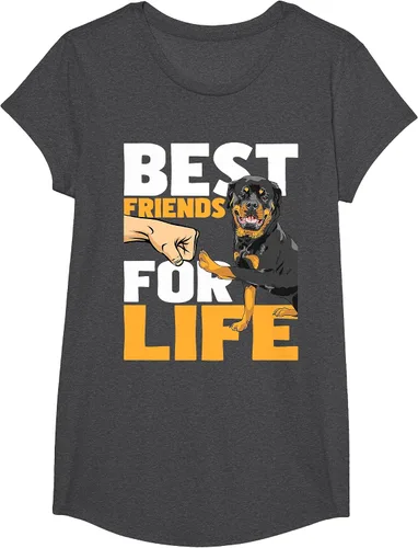 Vista 75 de Best Friends for Life - Rottweiler Animal Dog Lover Breeder T-Shirt
