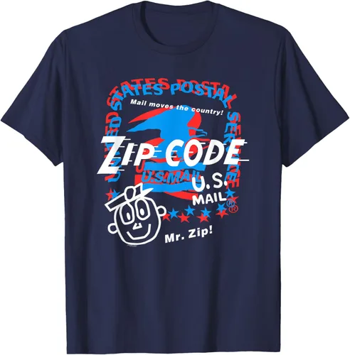 Vista 7 de USPS Camiseta con collage Mr. Zip, Negro, S