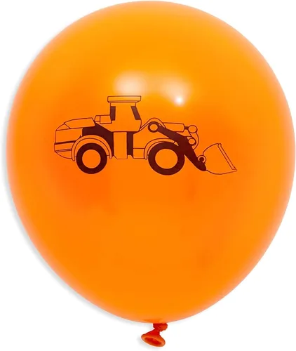 Vista 4 de Blue Panda Globos de látex de construcción para decoración y suministros de fiesta de cumpleaños, 12 pulgadas, paquete de 50, negro, amarillo