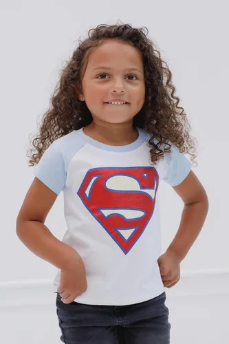 Vista 2 de DC Comics Liga de la Justicia Batgirl Super Girl Wonder Woman - Paquete de 3 camisetas para niños pequeños a grandes