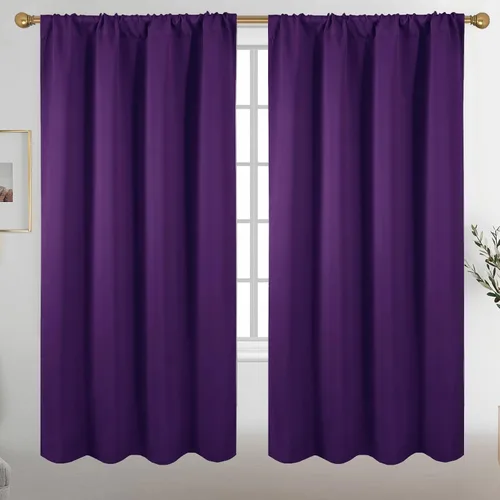 Vista 30 de Diraysid Cortinas opacas beige para dormitorio y sala de estar, cortinas con aislamiento térmico para oscurecer la habitación, 42 x 63 pulgadas, 2