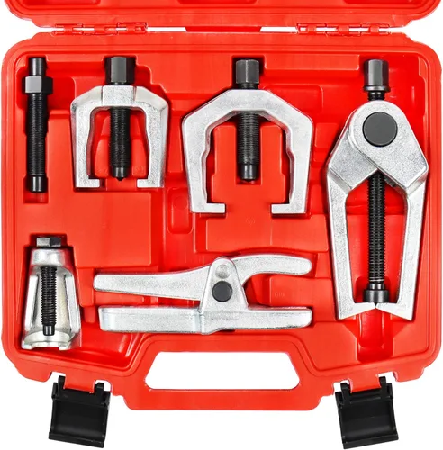 Vista 10 de YSTOOL Juego de herramientas de servicio frontal con separador de rótula automotriz, extractor de extremo de barra de acoplamiento, removedor