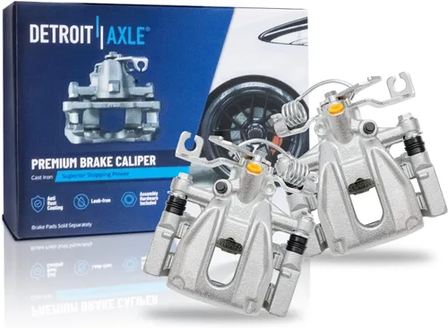Vista 58 de Detroit Axle - Rotores de freno para Ford 2013-2019 Explorer Taurus Flex Lincoln MKT MKS, rotores de freno de disco ranurados perforados de repuesto