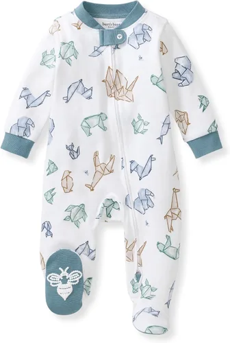 Vista 53 de Burt's Bees Baby Pijama con pies de algodón orgánico para niños Basketball Court