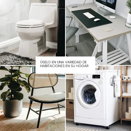 Vista 6 de iDesign Cade - Juego de limpieza para inodoro Cubo de basura para dormitorio, oficina, escritorio, dormitorio