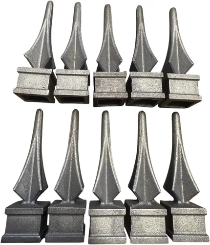 Vista 3 de JM Steel - Decoración de valla de hierro fundido de 3/4 pulgadas, adornos decorativos para vallas, adornos decorativos para vallas, decoración