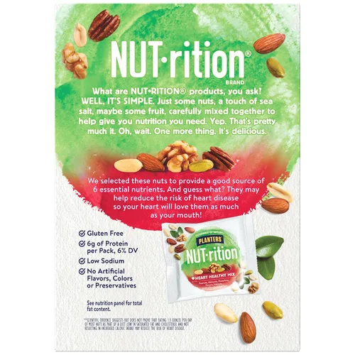 Vista 4 de Planters NUT-rition, caja de onzas Mixed Nuts Snack Packs: Peanuts, Almonds, Pistachios, Pecans, Walnuts. Snacks for Adults. Healthy Snacks