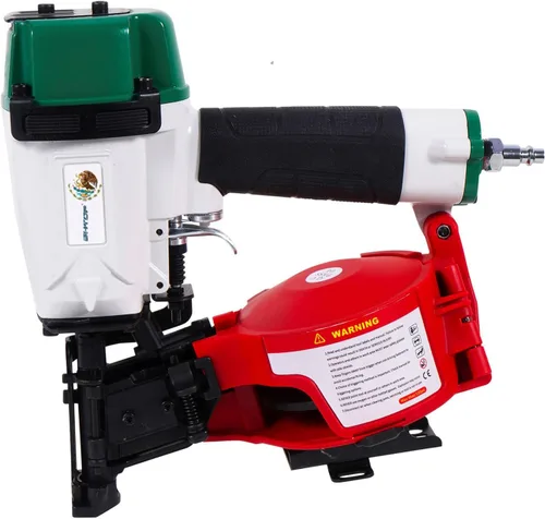 Vista 9 de CN45N - Clavadora para techos, pistola de clavos para techos de 15 grados, clavos de bobina de 3/4 a 1-3/4 pulgadas, 120 piezas de capacidad de Azul